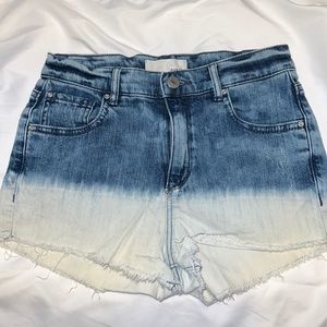 Retro High Rise acid wash denim shorts, Garage, Size: 1